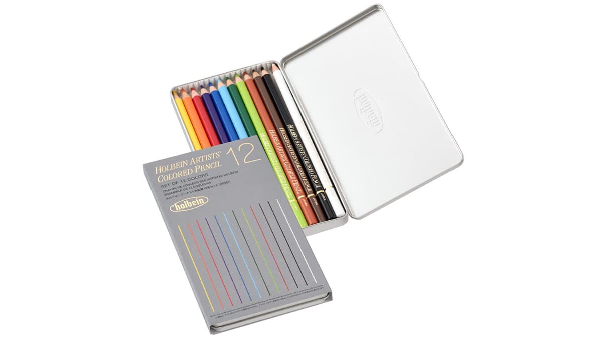 アーチスト色鉛筆 12色セット-ベーシックトーン