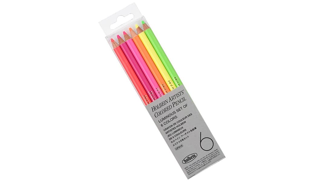 アーチスト色鉛筆 6色セット-ルミナス