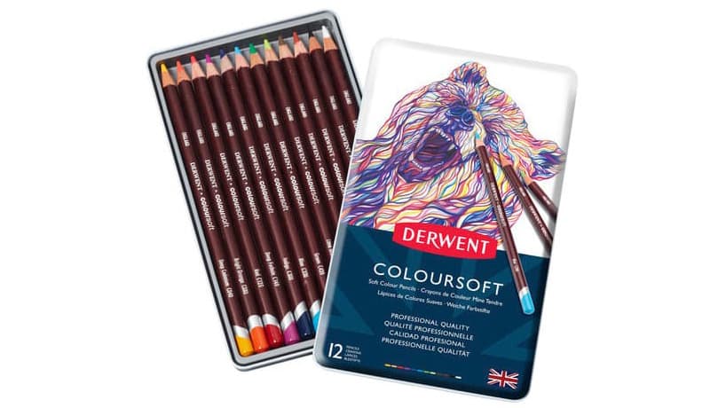 カラーソフト色鉛筆 12色セット