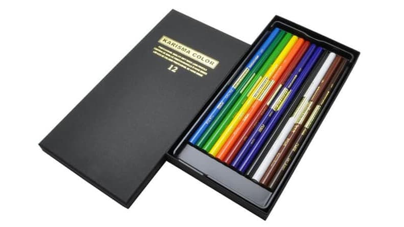 カリスマカラー色鉛筆 12色セット | 文具のチカラ